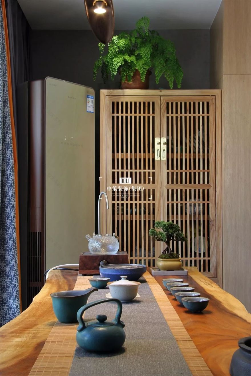 九夏云水 | 现代中式平层,白色基调的无限想象-23