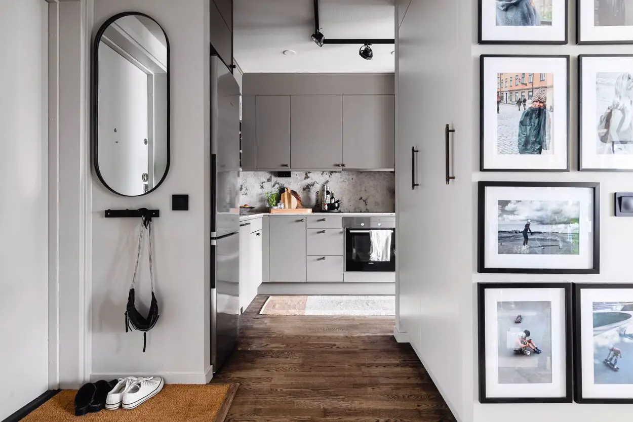 时尚玻璃墙 | 54m2 紧凑两居室的亮点设计-8