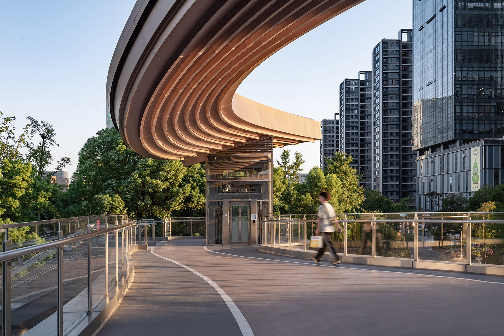 滨康路聚才路口人行天桥丨中国杭州丨中国联合工程有限公司-39