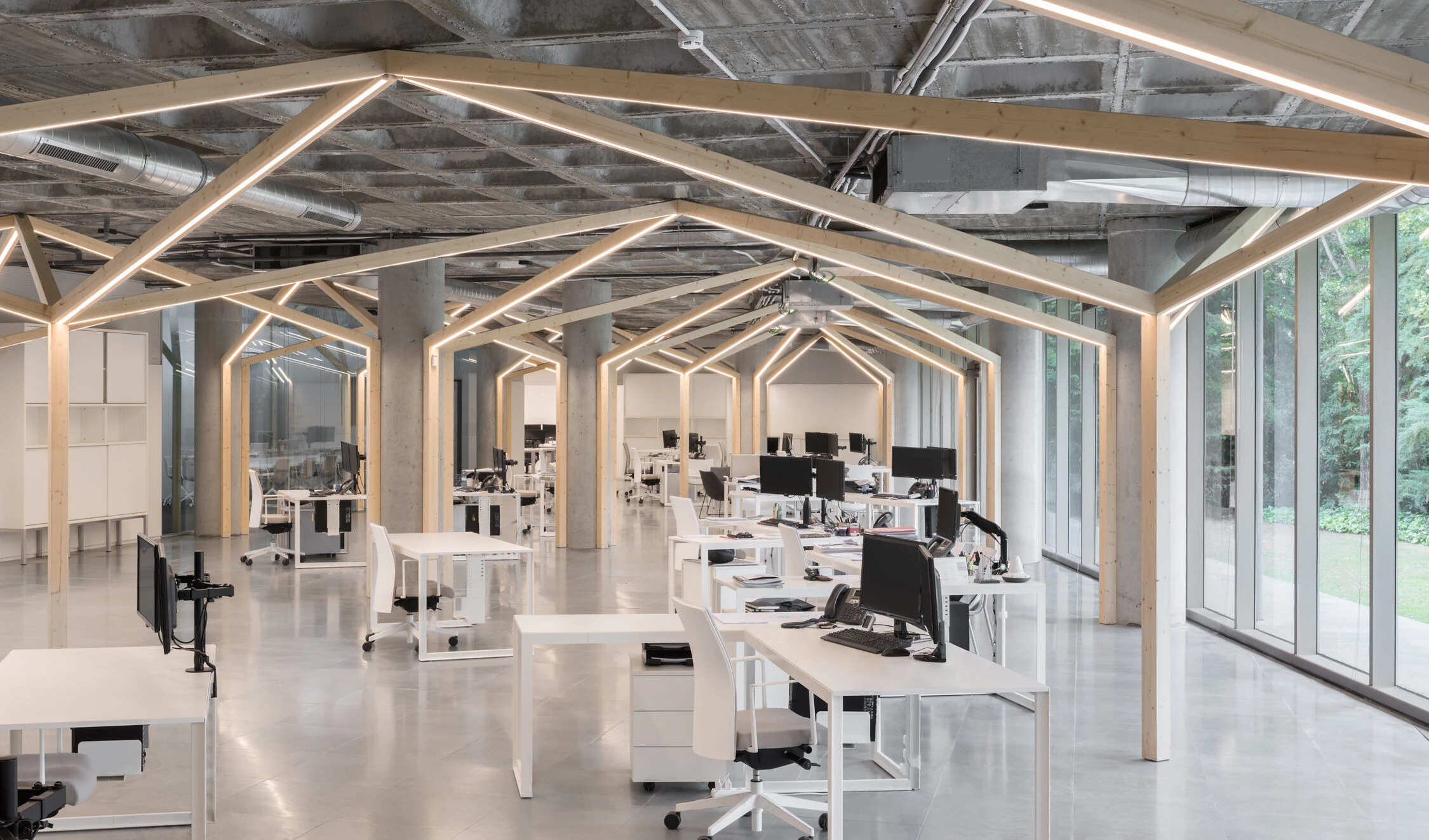 萨特林克办事处丨西班牙马德里丨taller básico de arquitectura-26