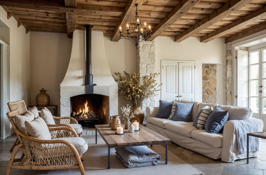 法式乡村客厅设计-22