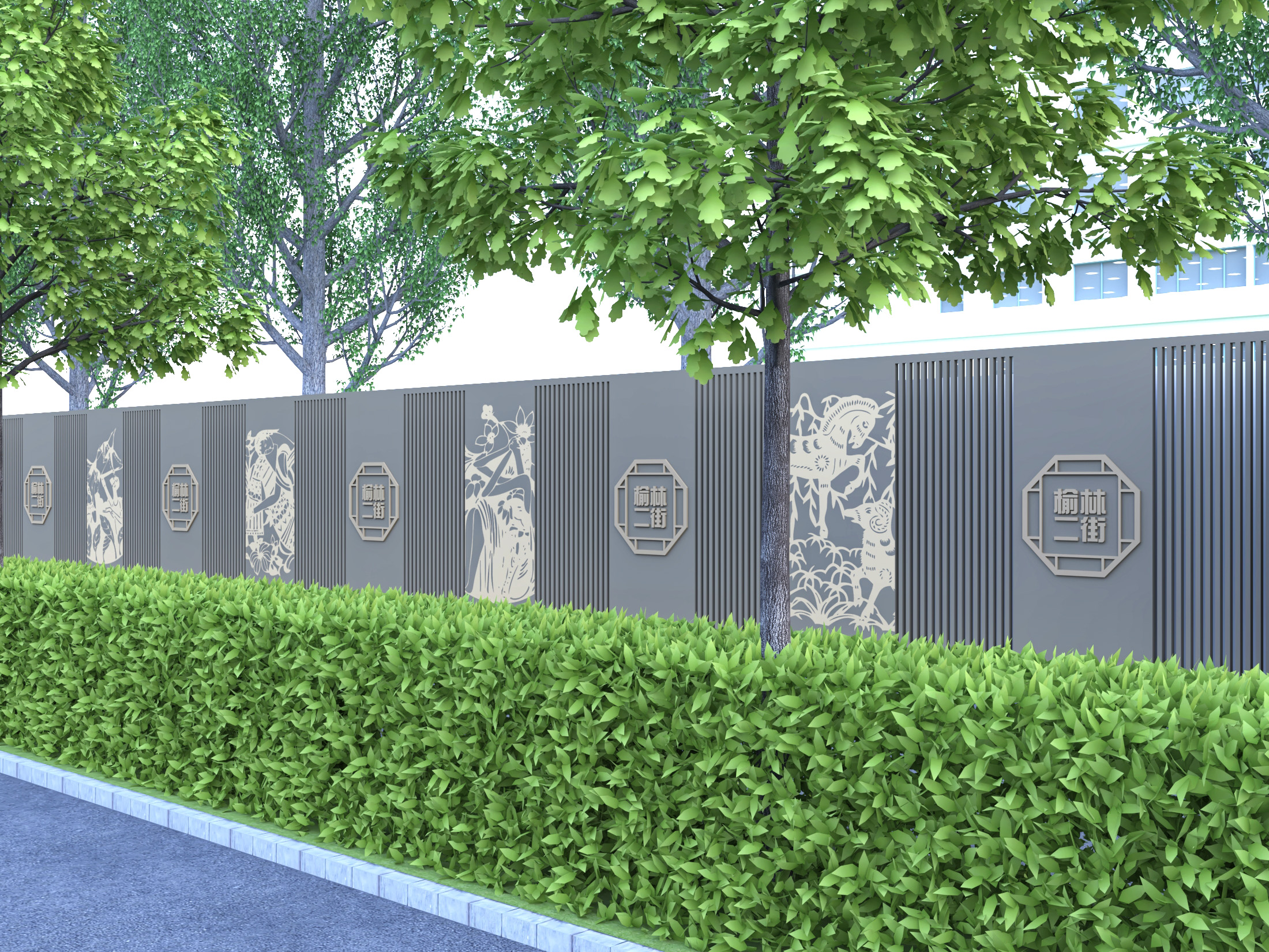 榆林市城市配电箱、通讯箱美化效果-5