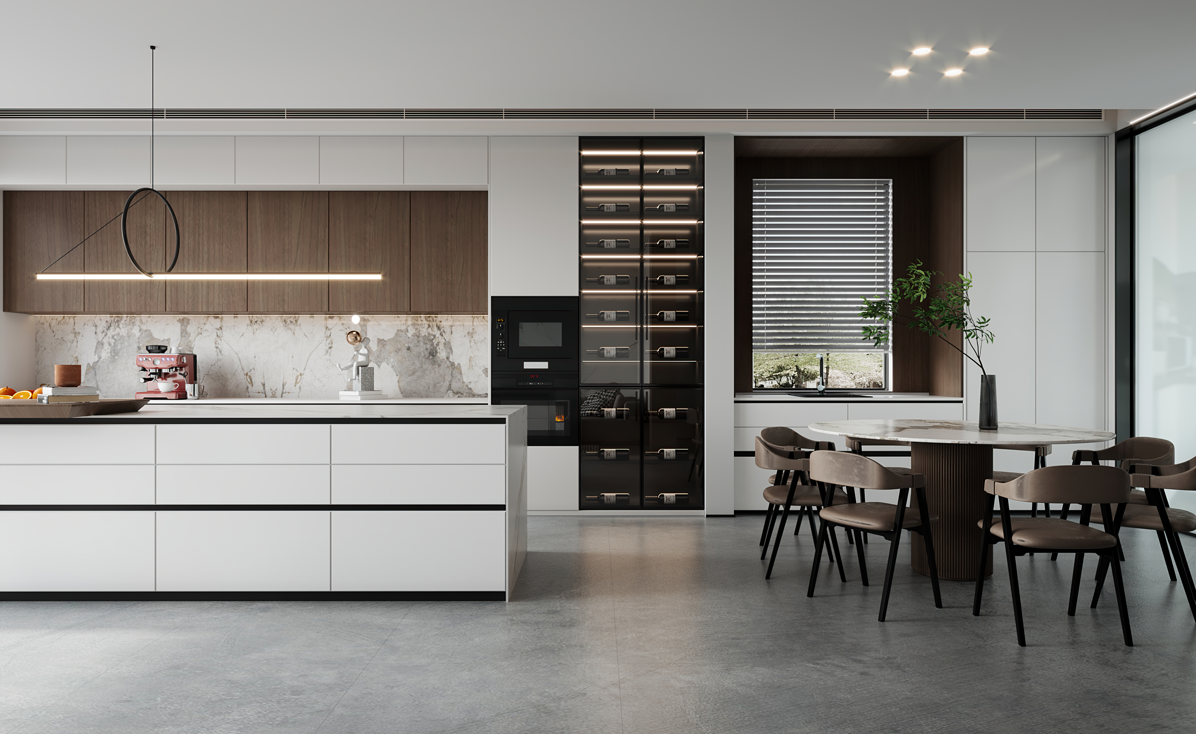 米高国际装饰郭鹏现代公寓设计 | 3D MAX2020 打造日常搬砖新美学-20