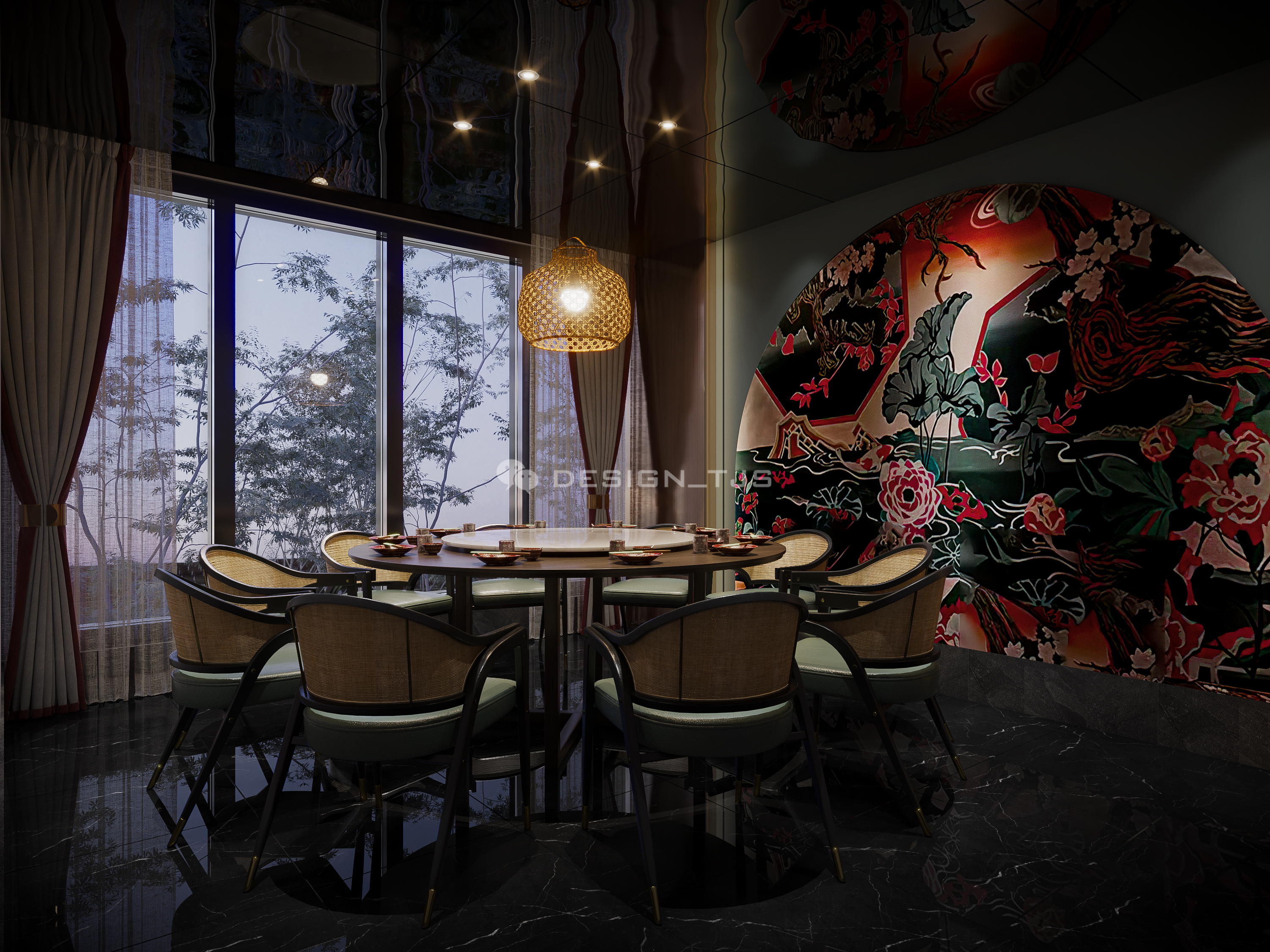 农二代餐饮效果图案例-15