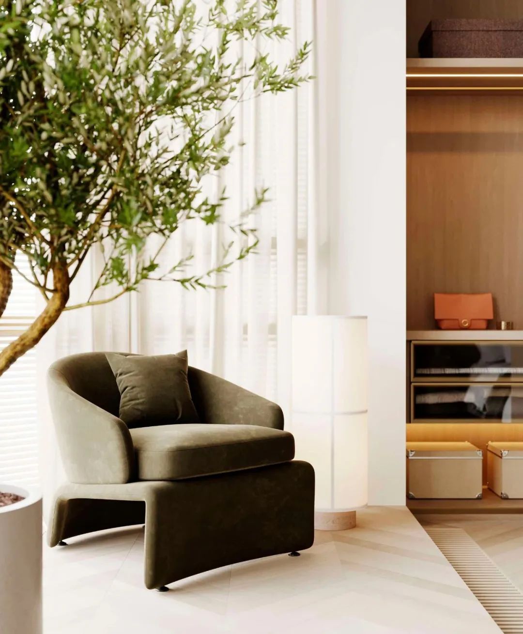 原木浅色系现代极简住宅设计-22