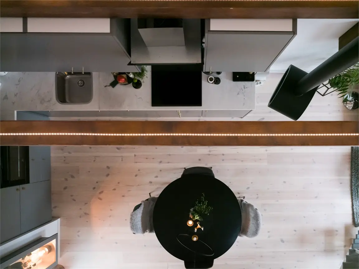 瑞典 35m²小复式，空间设计典范-13