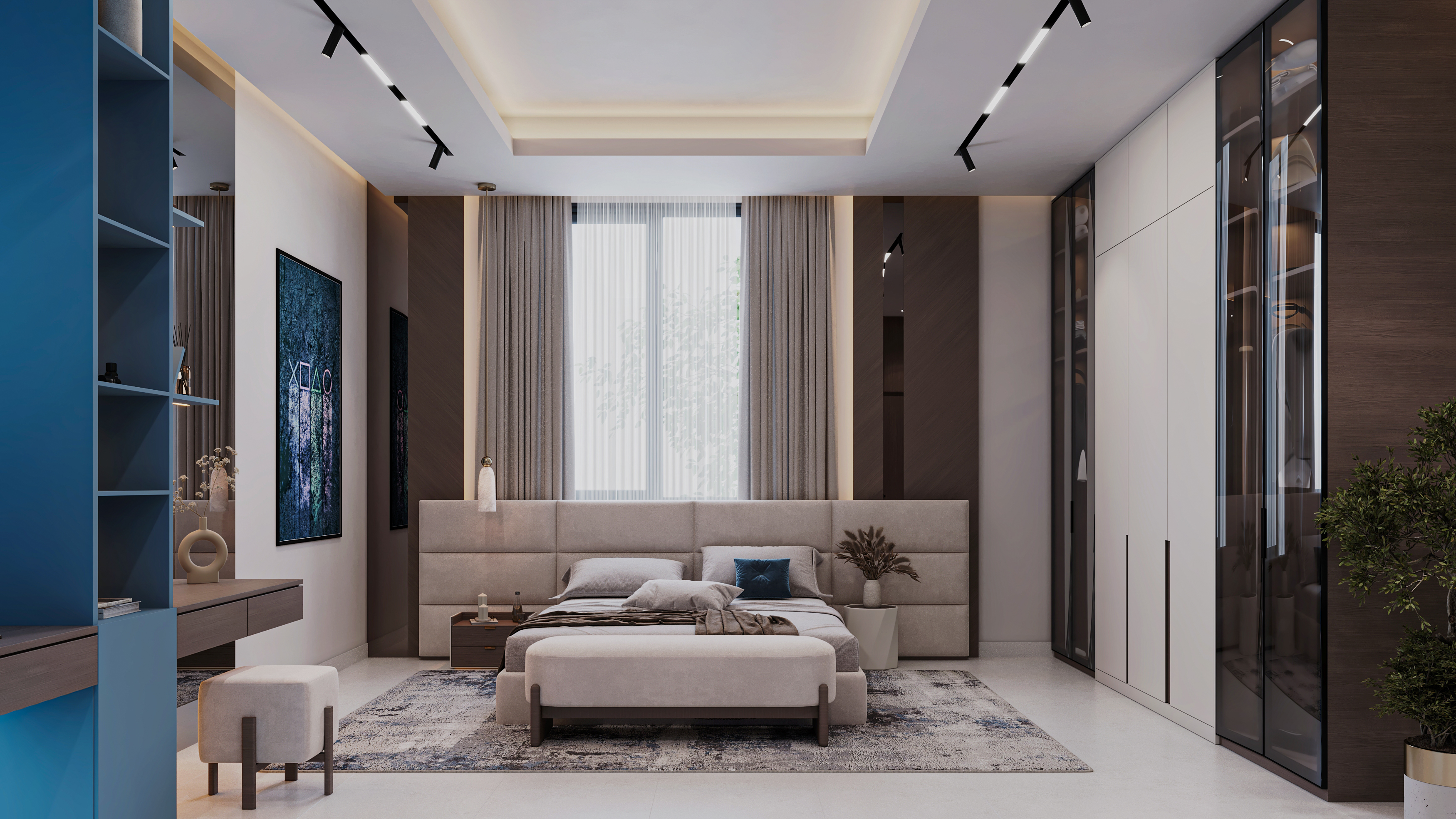 男孩现代卧室丨阿联酋阿布扎比丨Archpix Engineering Consultants-8