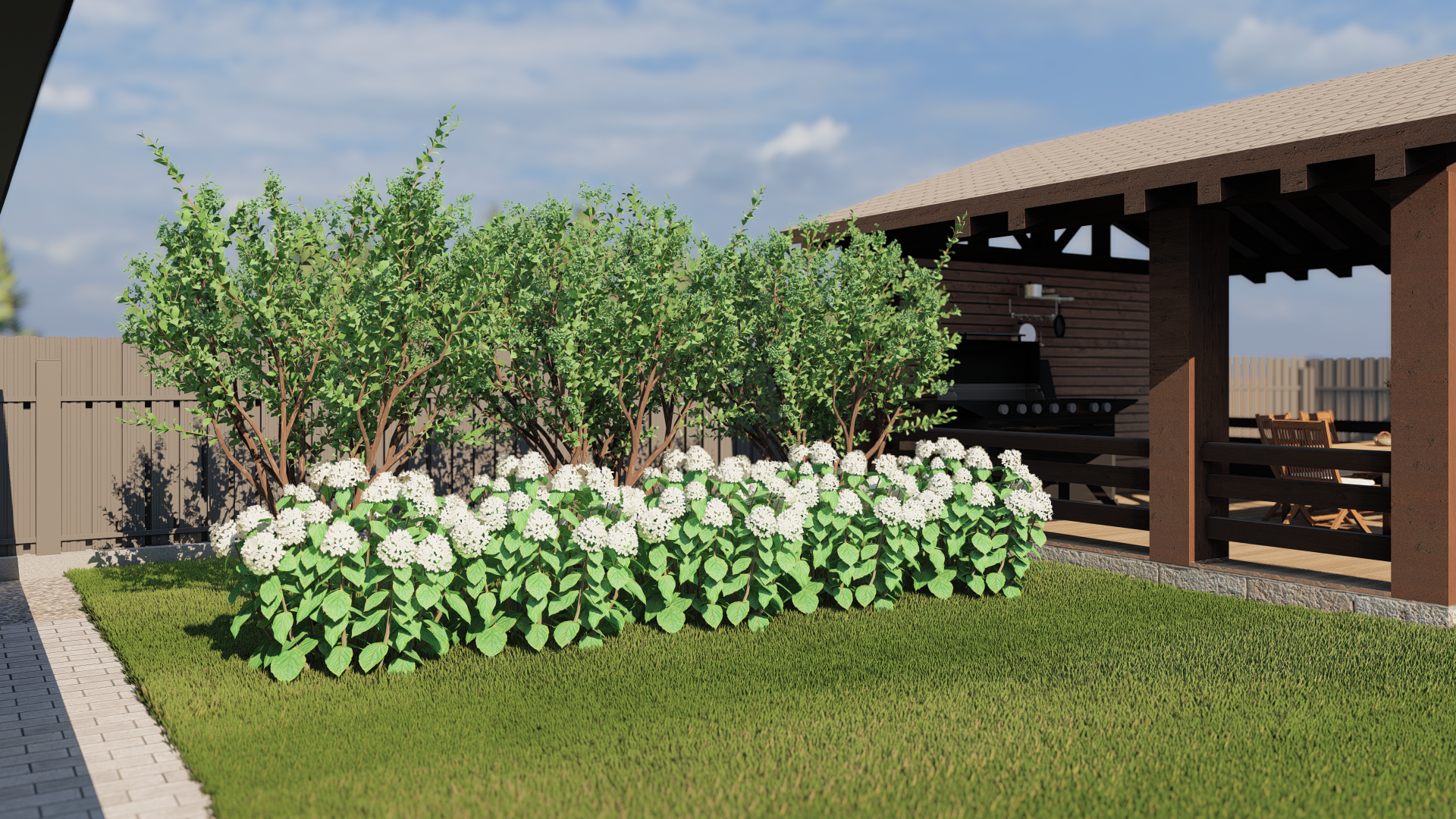 Проект озеленения частного участка-3