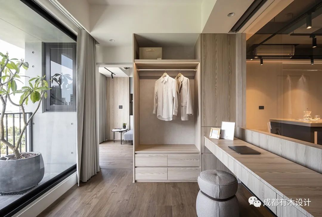 窗光下的回字动线质感宅丨六木-38