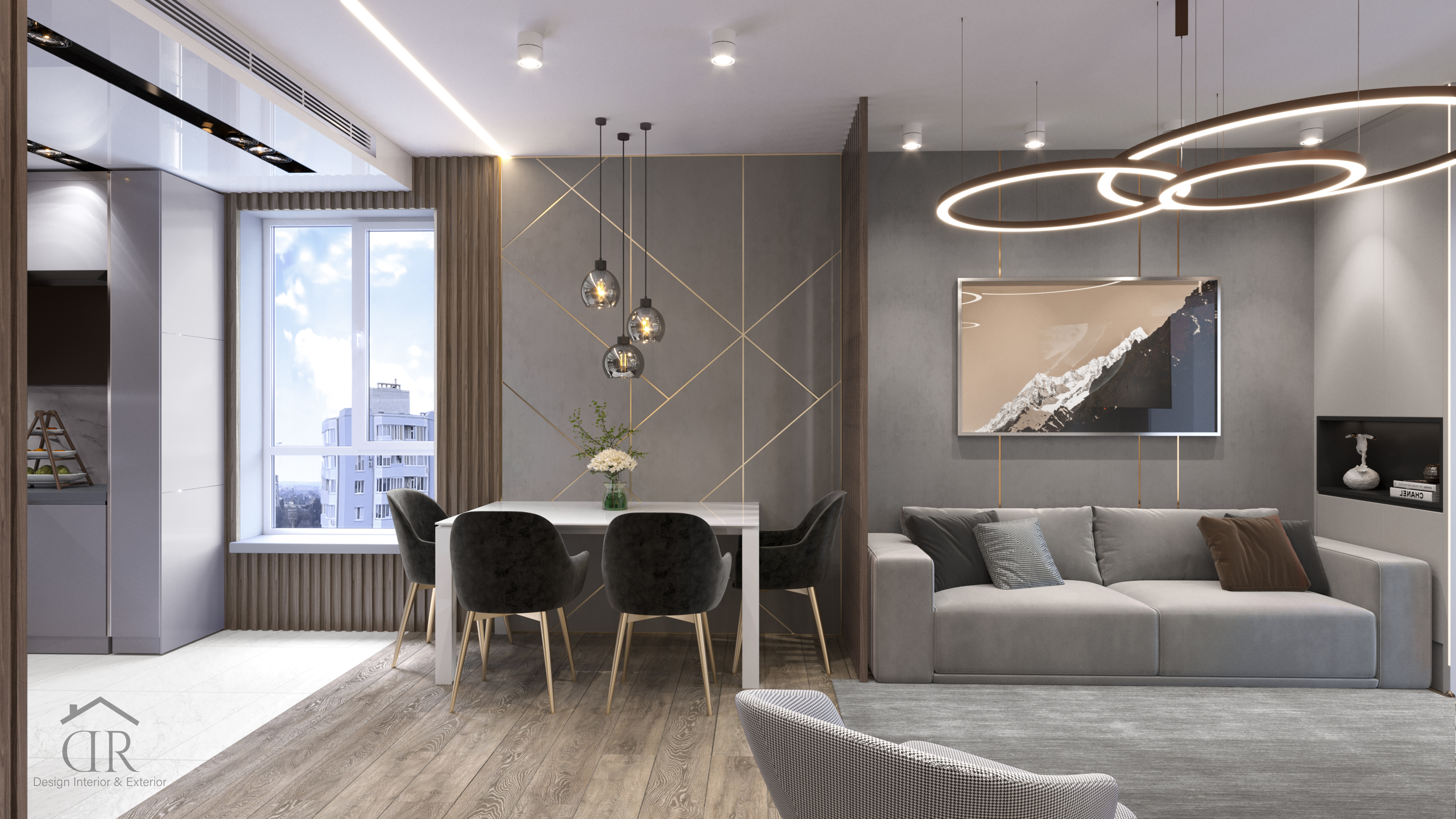 现代风格两室公寓设计-8