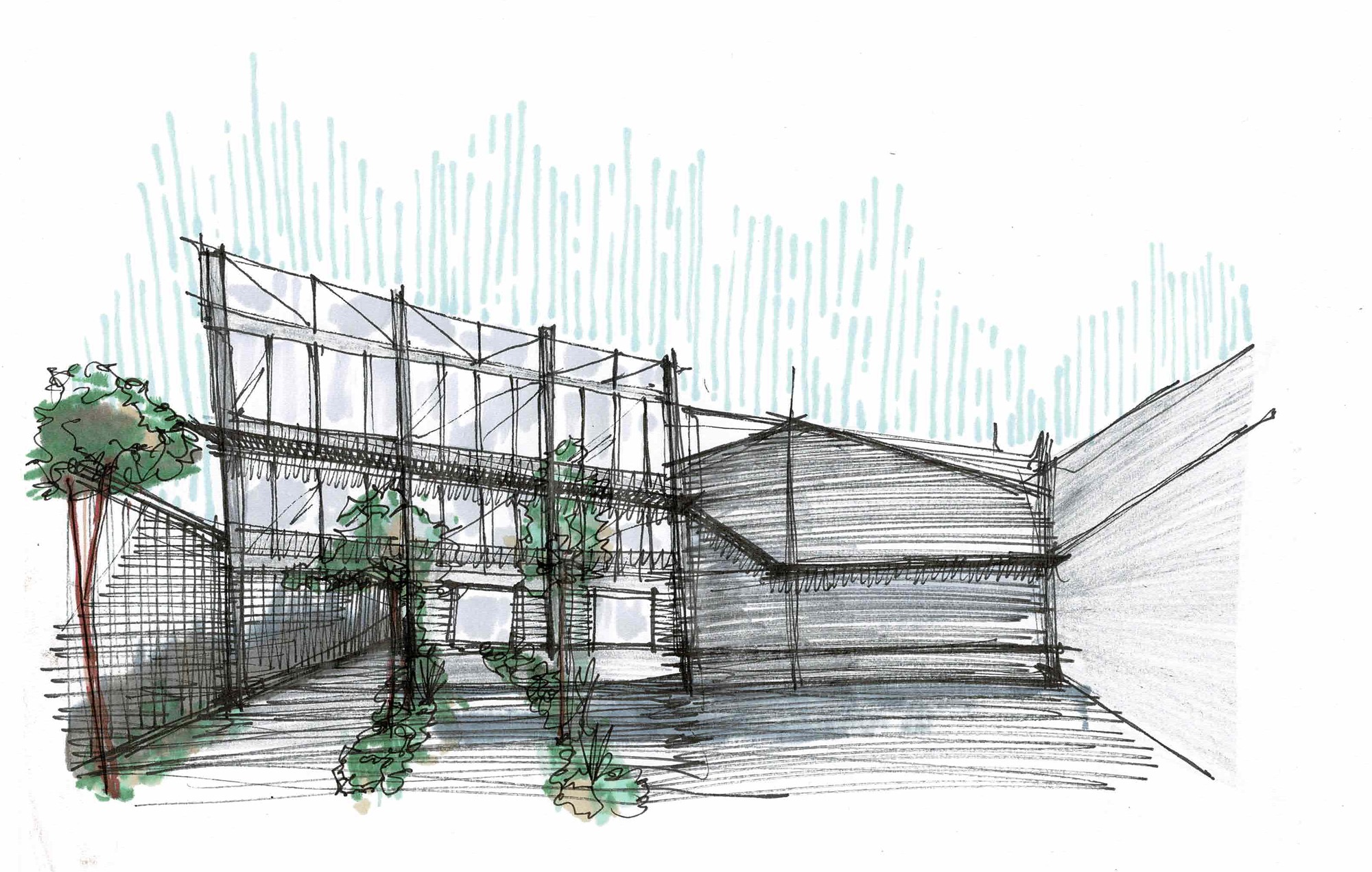 墨西哥 ABSA 总部办公建筑 | 工业风中的和谐环境-24