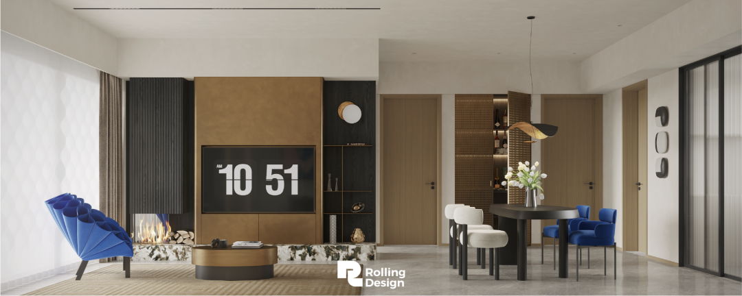 摩登与复古的共舞｜152㎡精装修改造-15