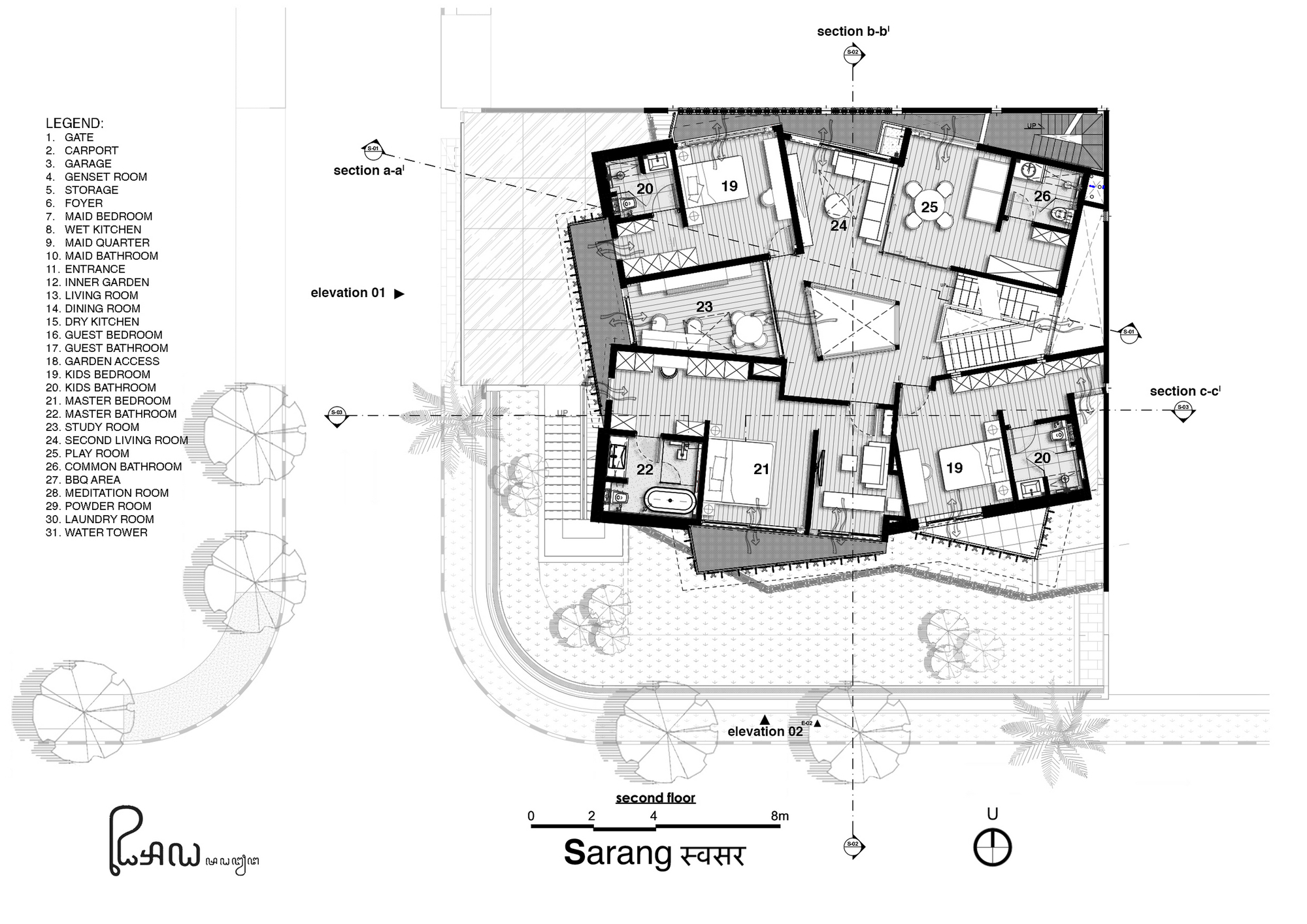 萨朗鸟巢屋丨印度丨Realrich Architecture Workshop-39