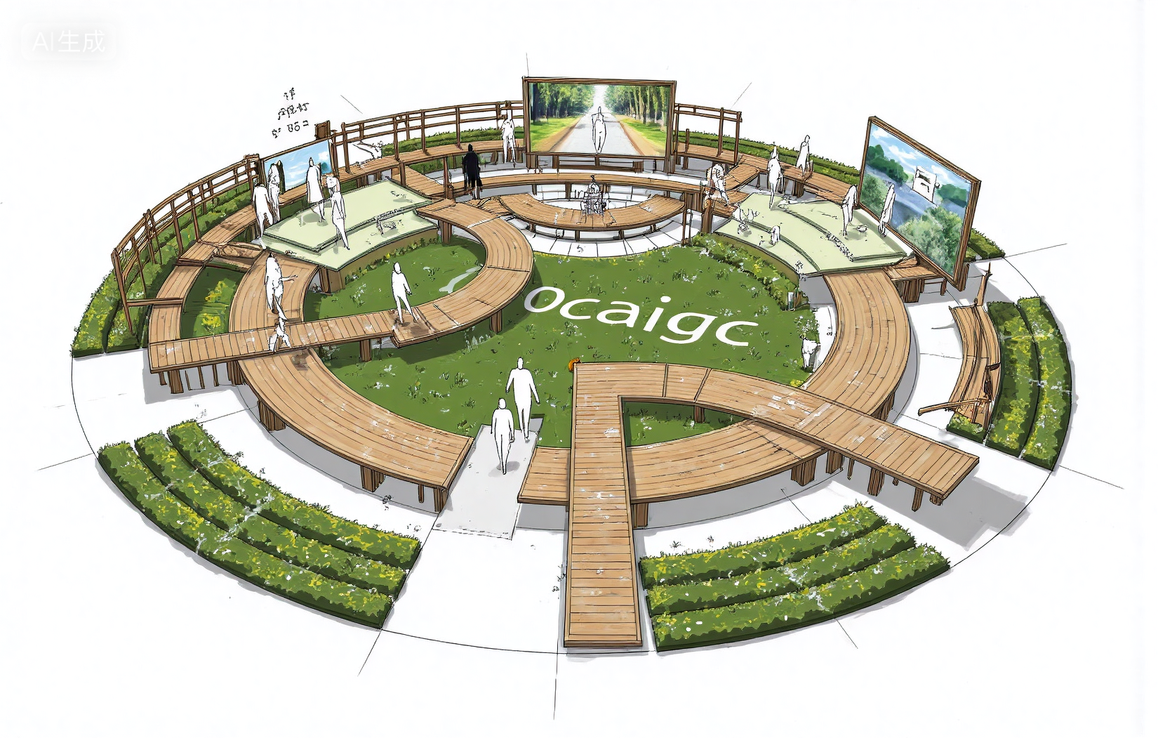 户外秀场概念草图sketch-7