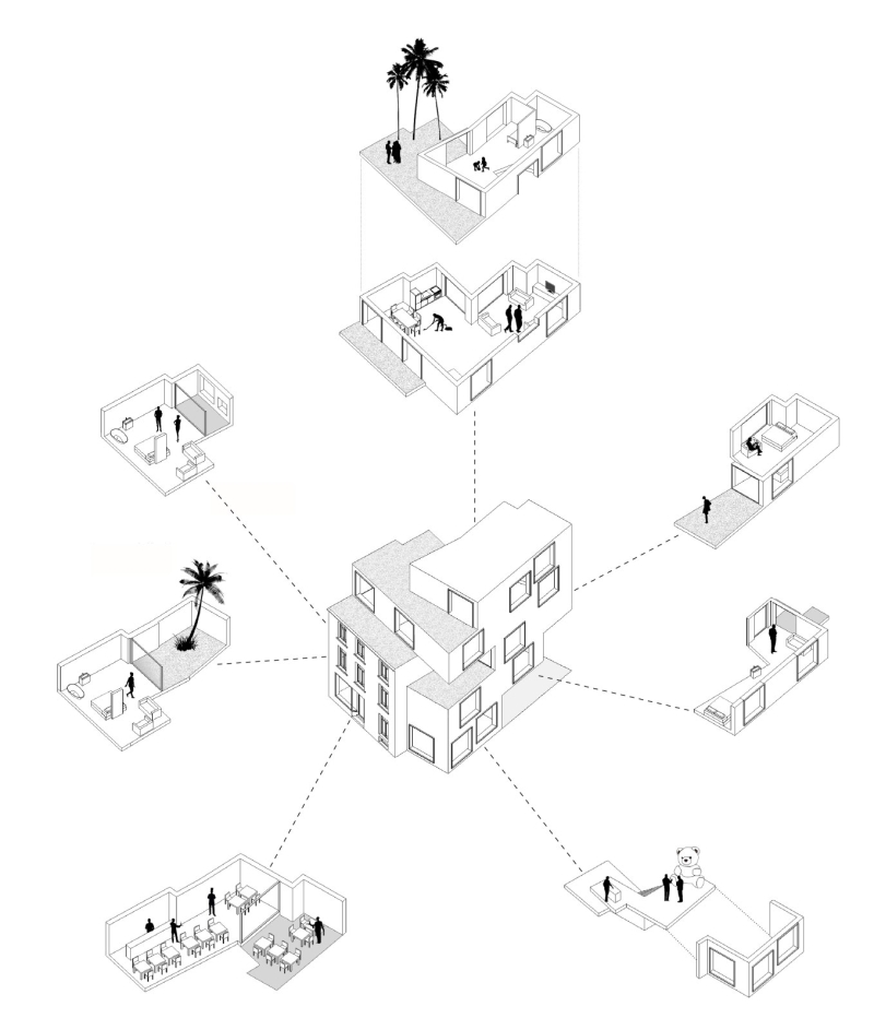 多功能的转角建筑，原来的都不是障碍，融入不就好了-11