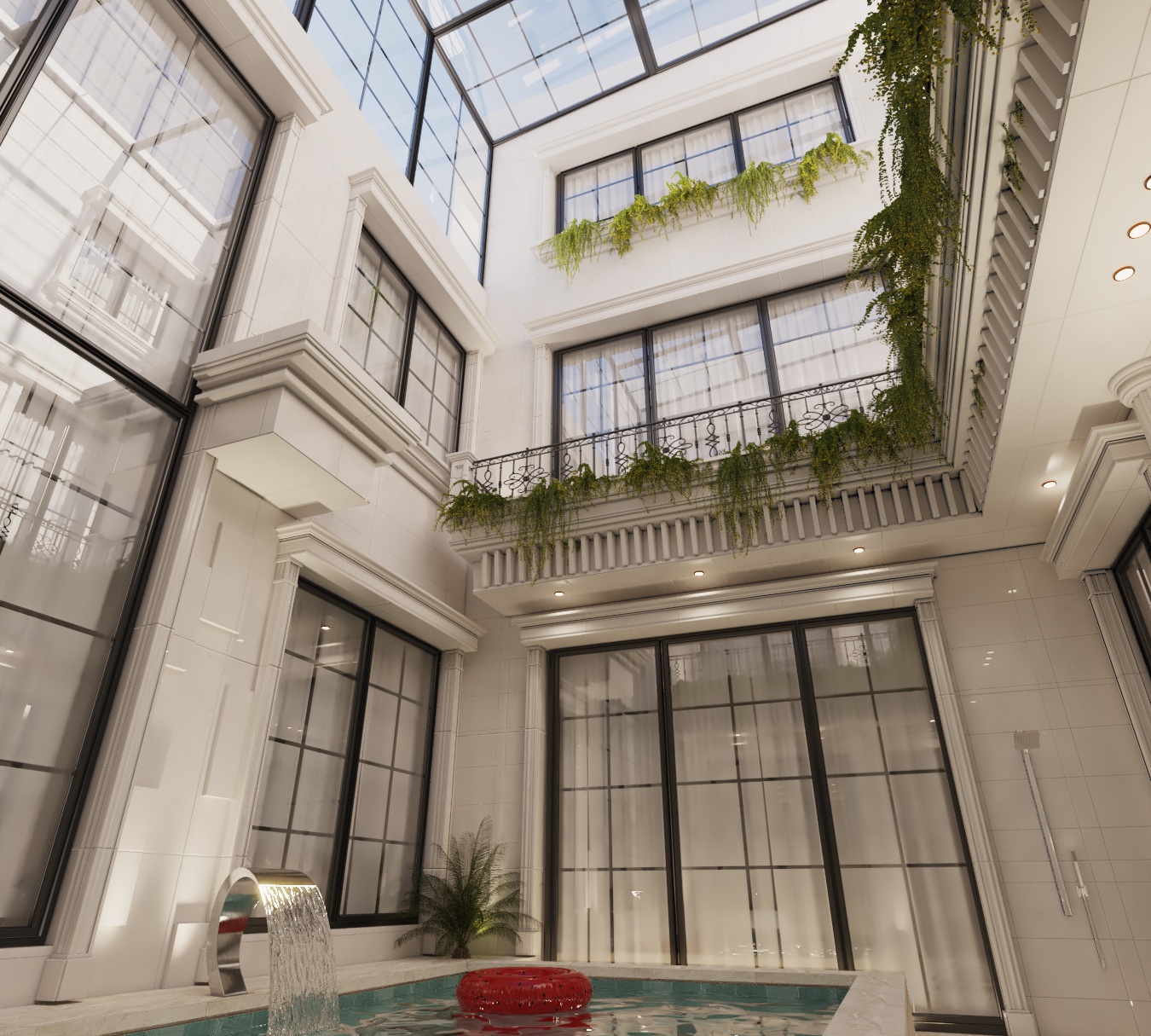 Inner Garden With pool interior design-2