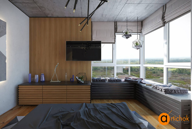 Бетон, контейнер, желтый, лофт - Art-i-chok-24