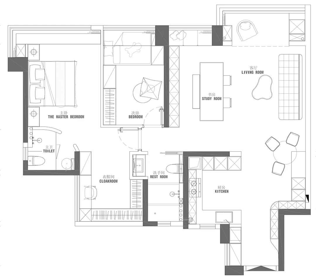 栖心于木丨白菜适家空间设计-66