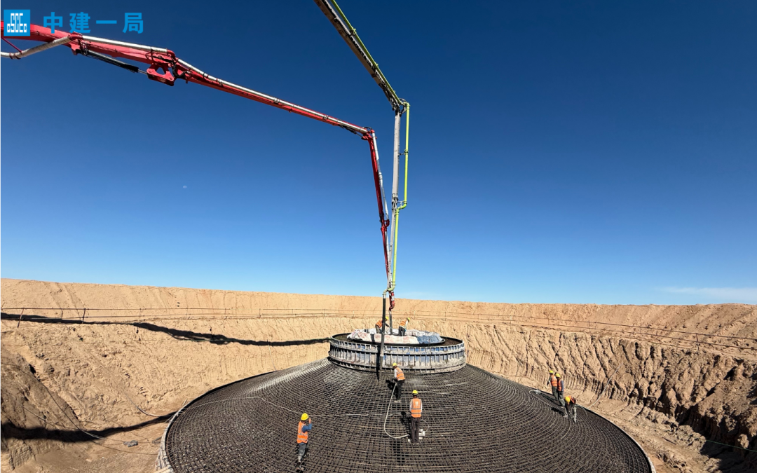 深耕新基建！中建一局承建的内蒙古阿巴嘎旗20万千瓦风电项目完成关键节点-45