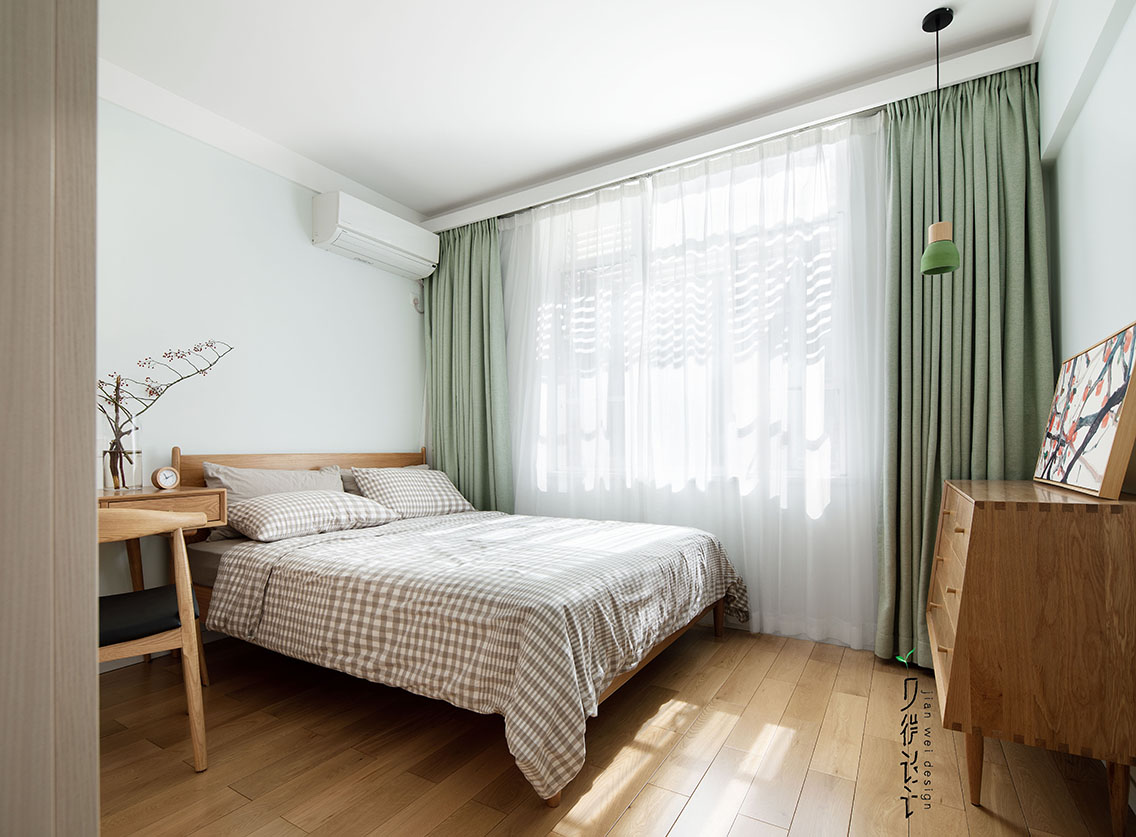 日式原木风三口之家丨中国深圳丨见微陈设艺术-50