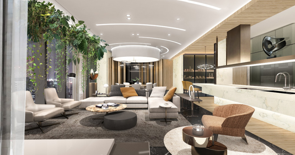 意大利MAURO设计公司 | 北京通州大都会·万科滨江豪宅样板房设计方案+效果图+施工图+物料书+实景照片丨-6