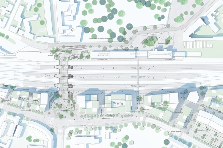 丹麦罗斯基尔德火车站工业废地变活力新城区-39