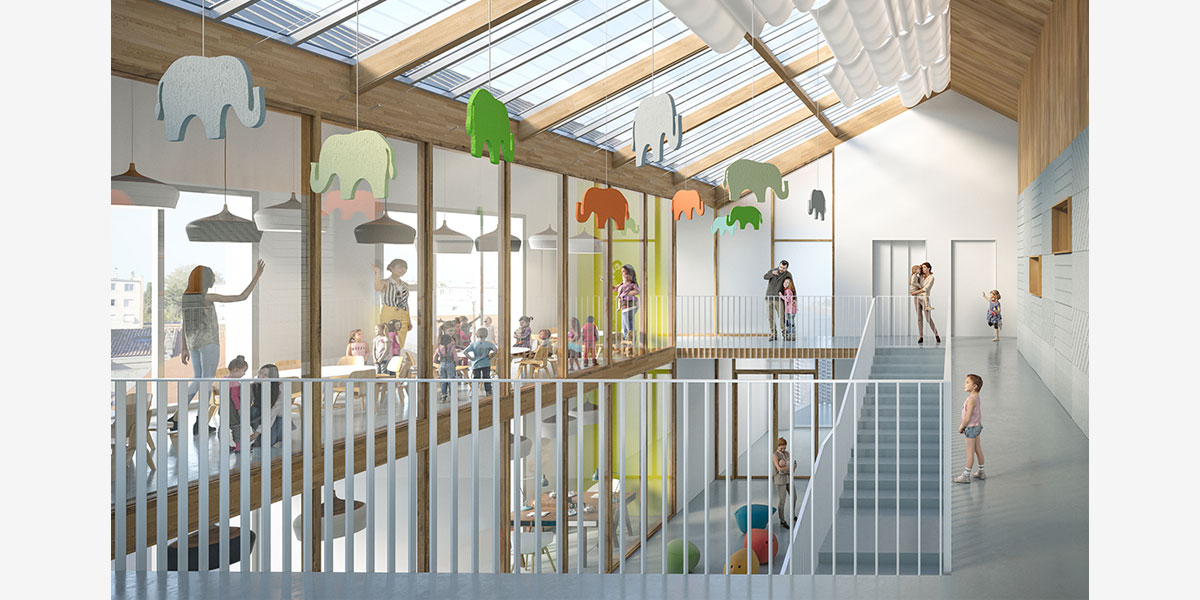 Crèche et locaux intergénérationnels réunis - CoCo architectureCoCo architecture-9
