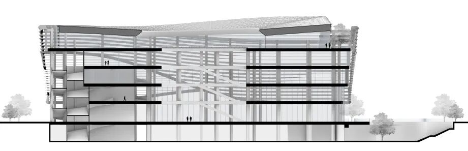 VAAS作品|石家庄名车广场：滹沱水岸的“流动方舟”-64