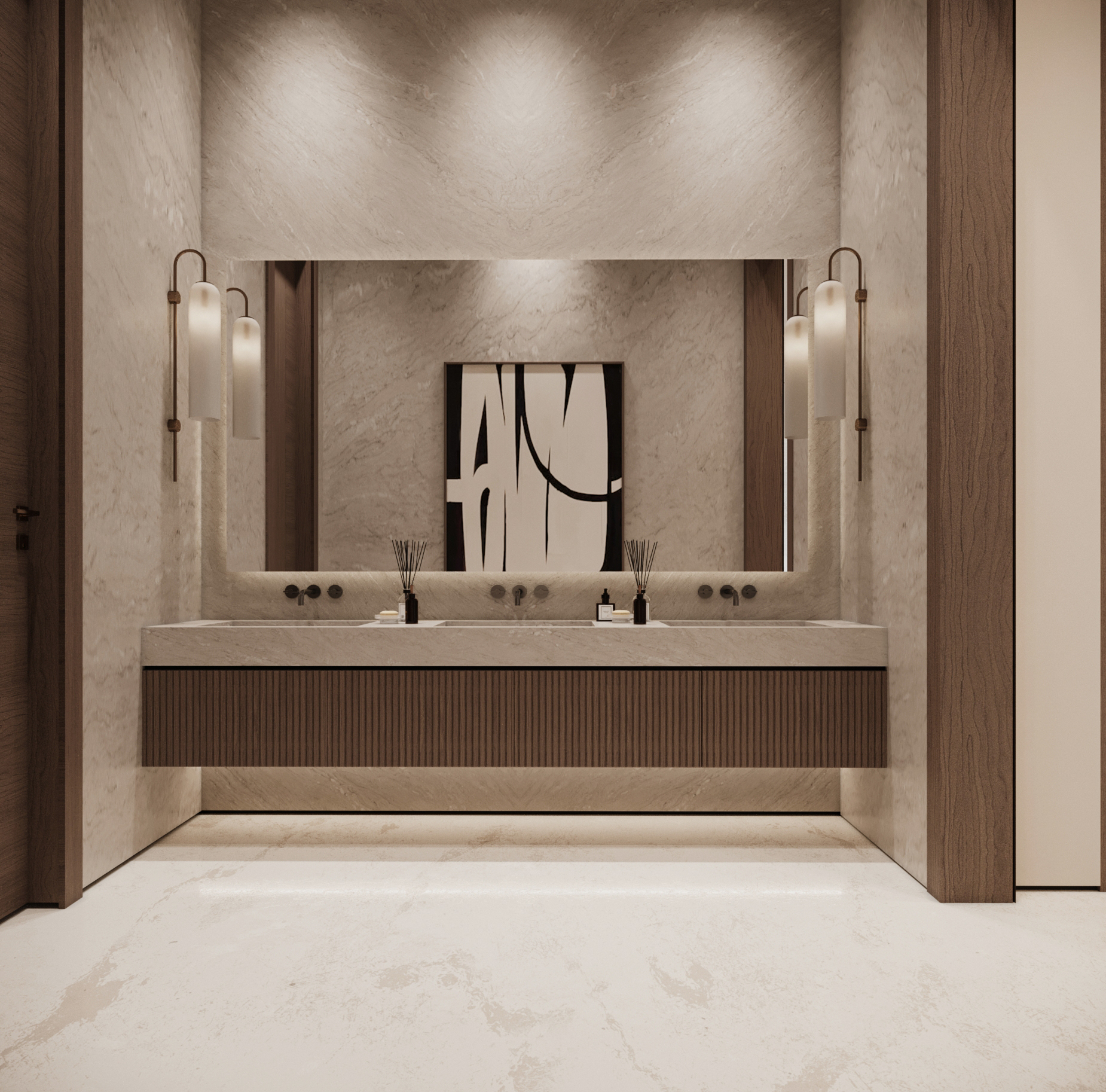 Modern Reception·KSA Villa 一层设计丨Yara Ayman & Mohammed Ayman-11