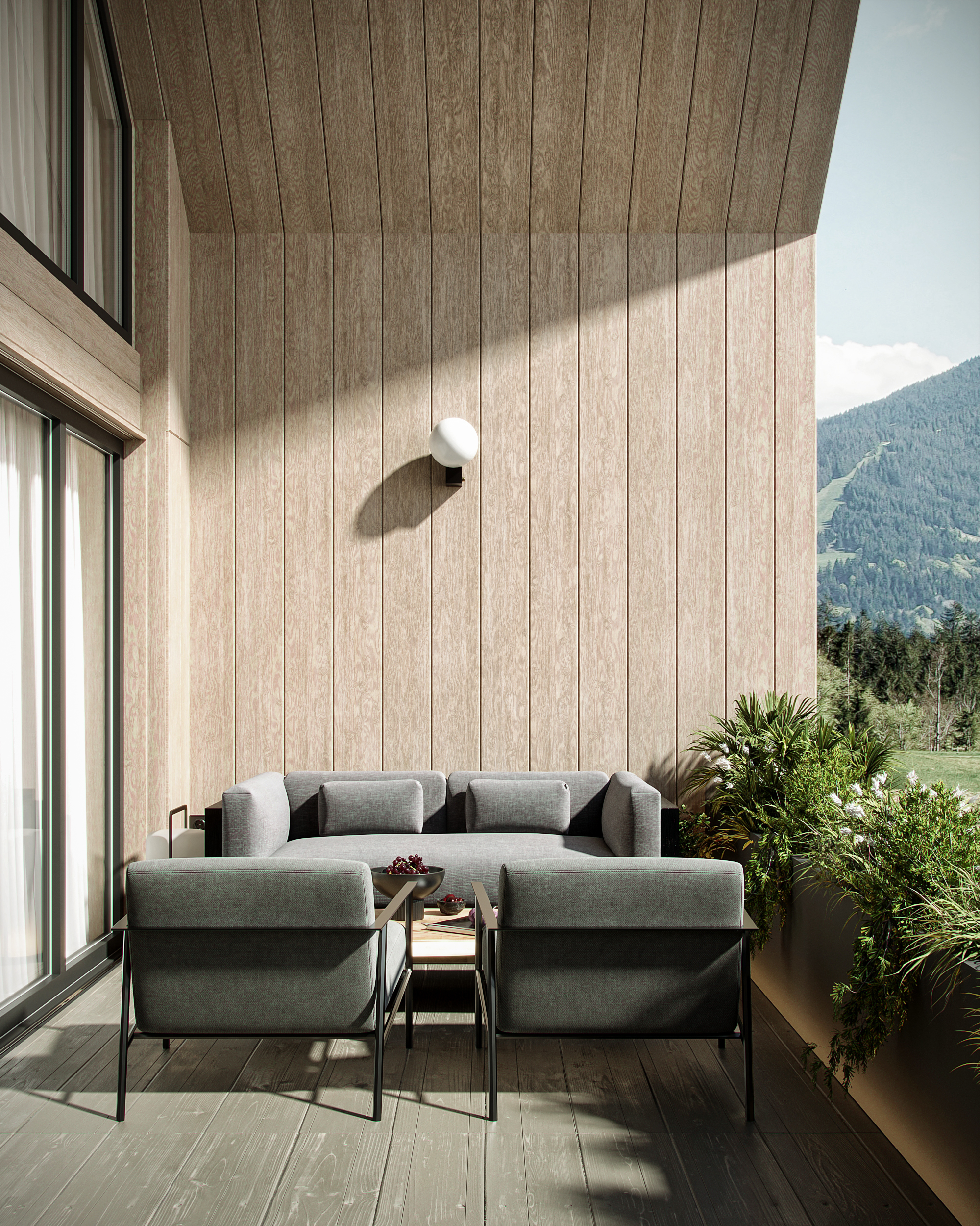 喀尔巴阡山脉中的现代谷仓式房屋丨乌克兰-11