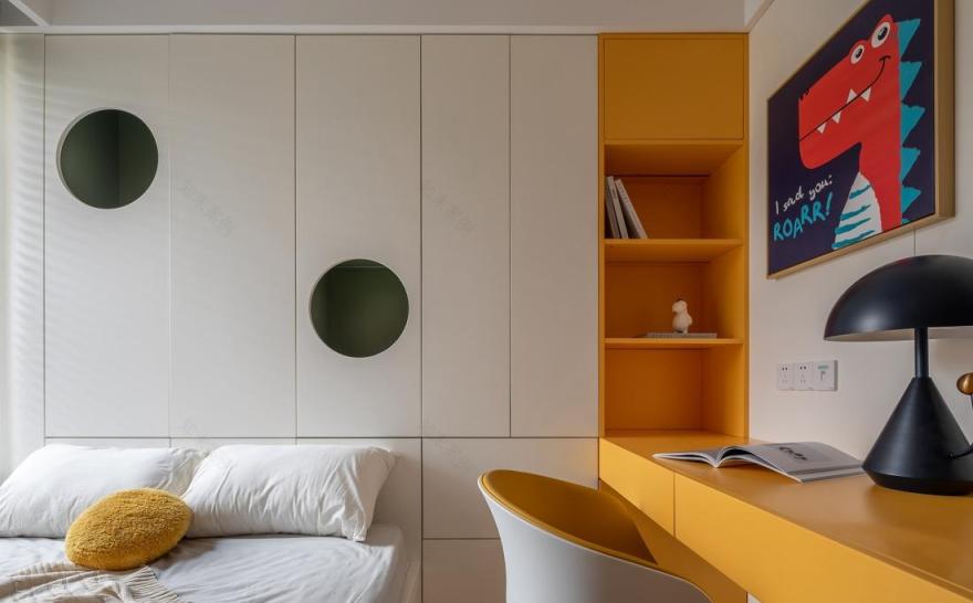 孟菲斯风格三代同堂温馨家居设计-52