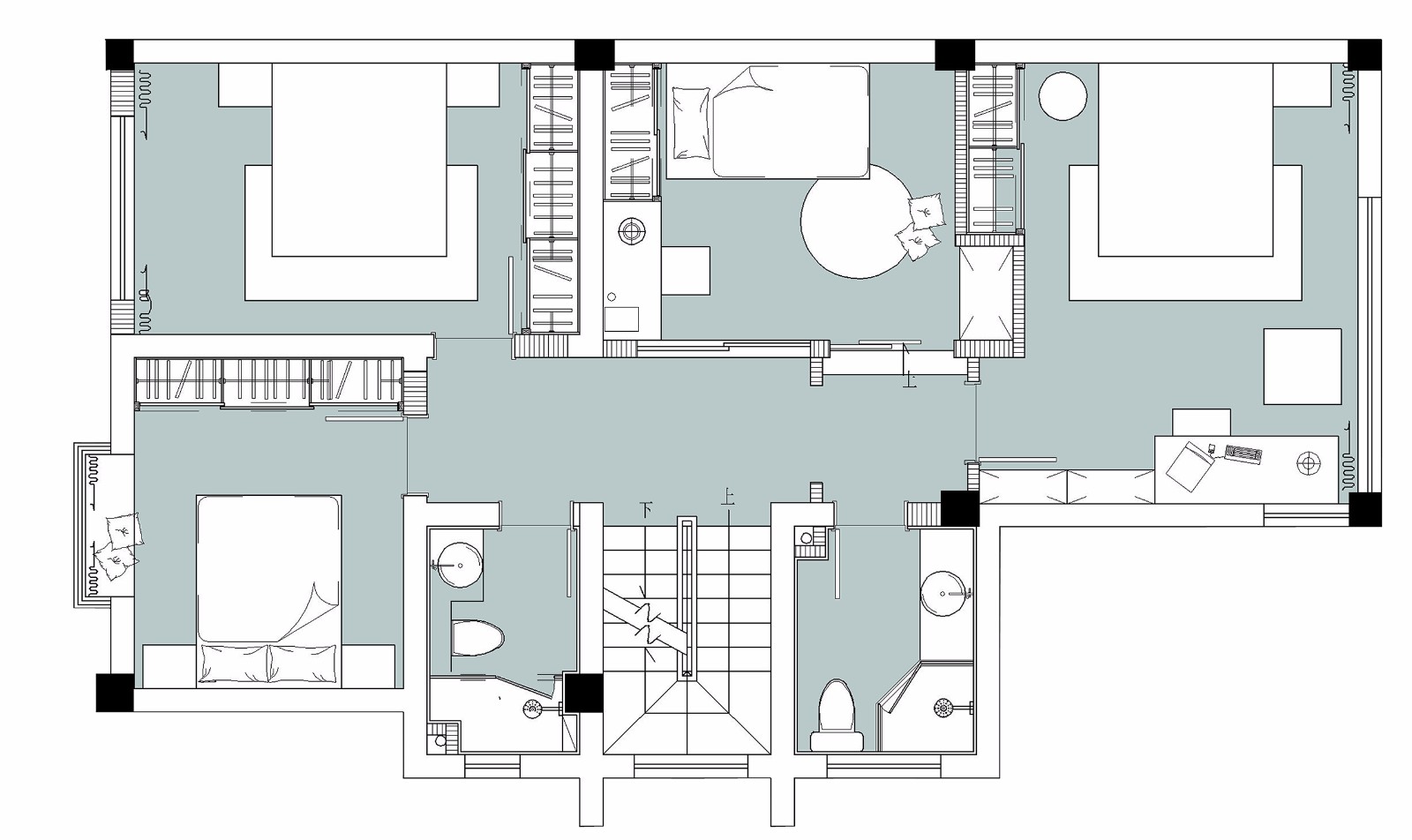 青城山下的现代简约之家-47
