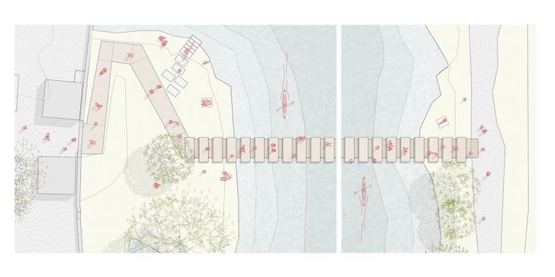 西班牙曼略市无护栏可被淹没的人行桥丨Sau Taller d’Arquitectura-34