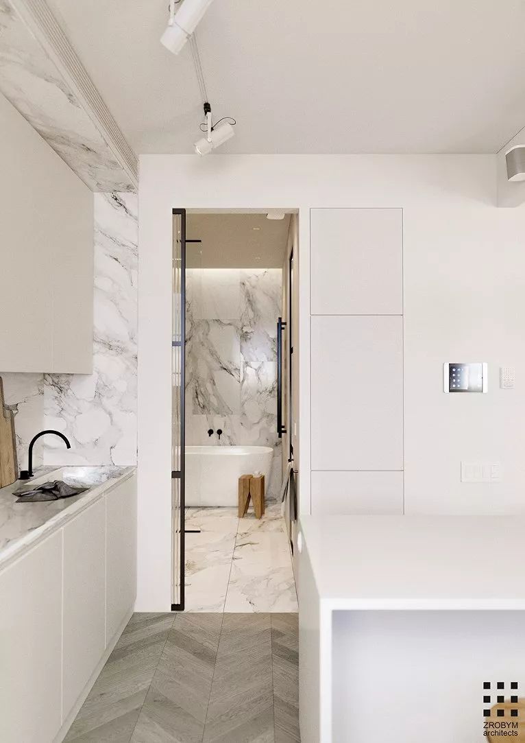 明斯克 65 平米开放式小户型住宅设计-16