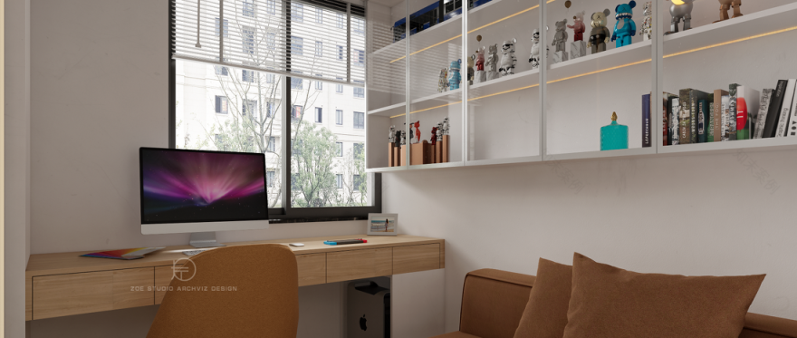 南宁简约原木小户型装修丨中国南宁丨左一团队-18