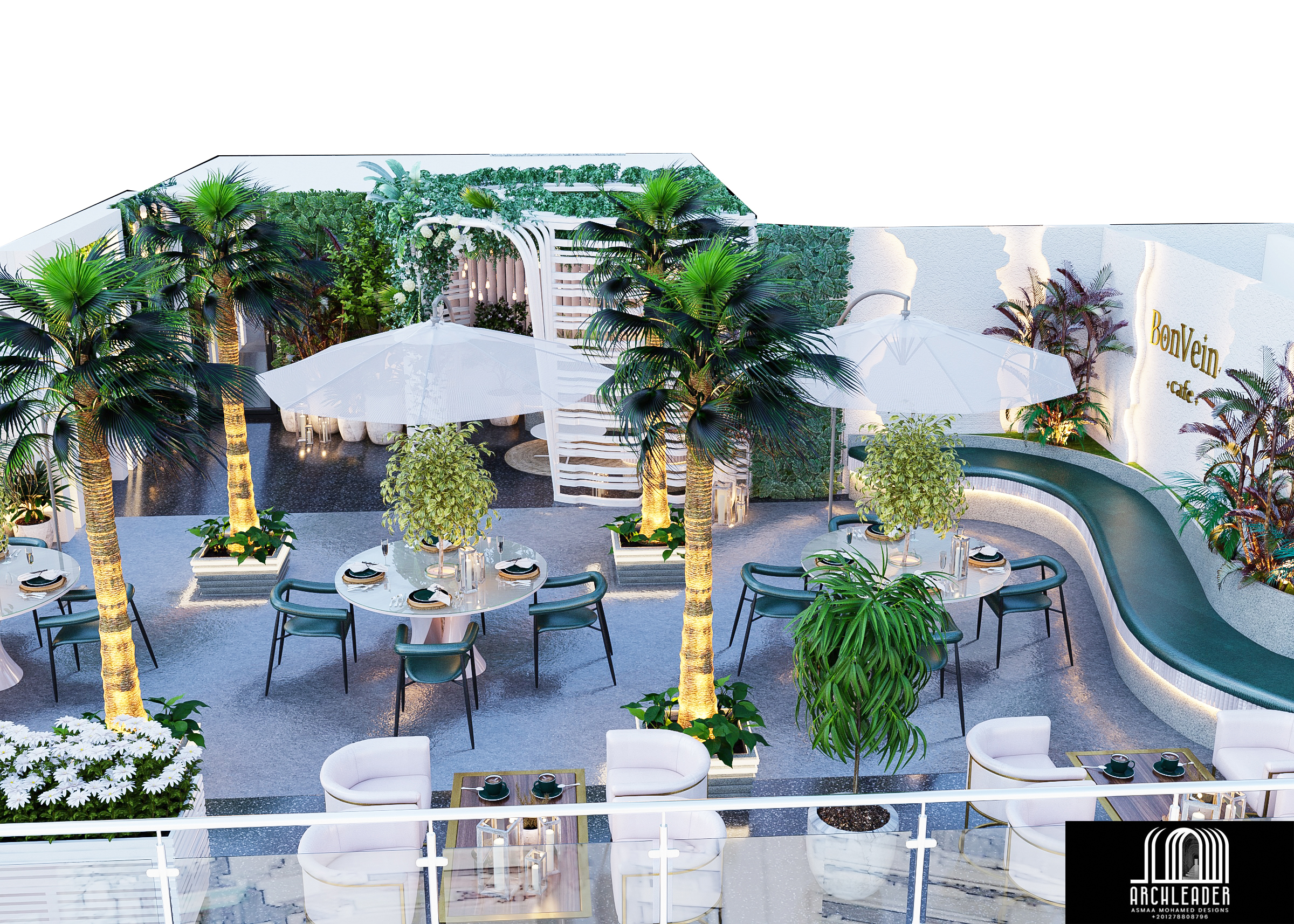 Bon Vein Café ..My Interior & Roof Design in Kuwait-18