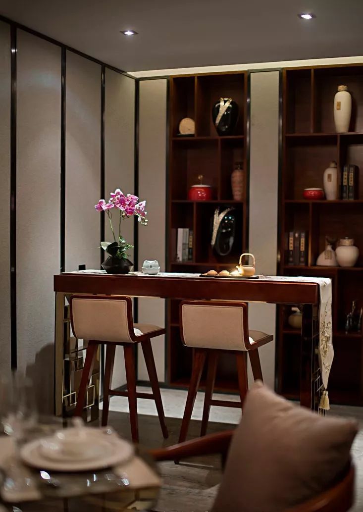 现代中式韵律 | 125㎡三室两厅的东方禅意空间-15