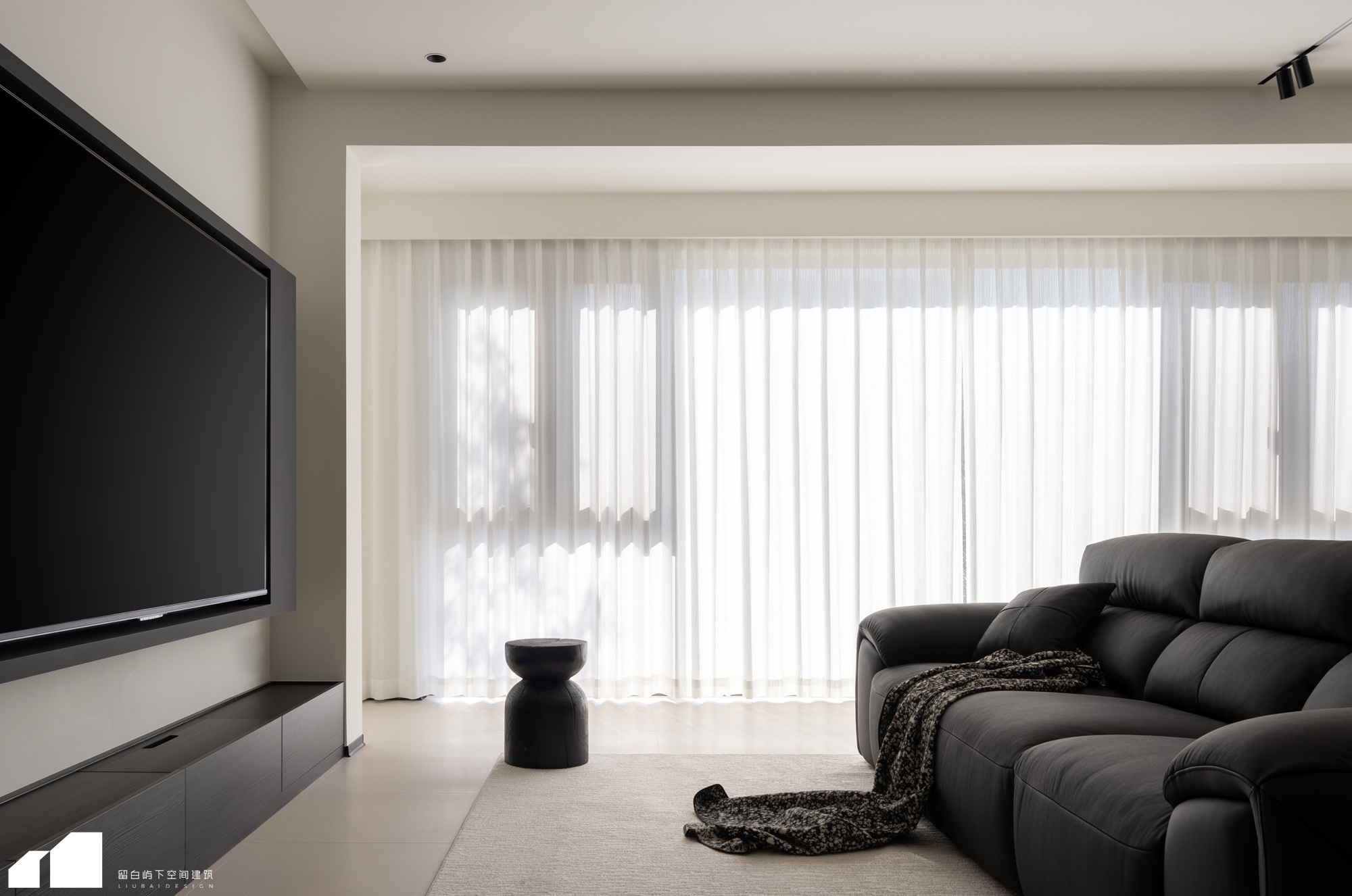 山而，干净纯粹的极简之家，流动的空间艺术丨留白屿下空间建筑-9