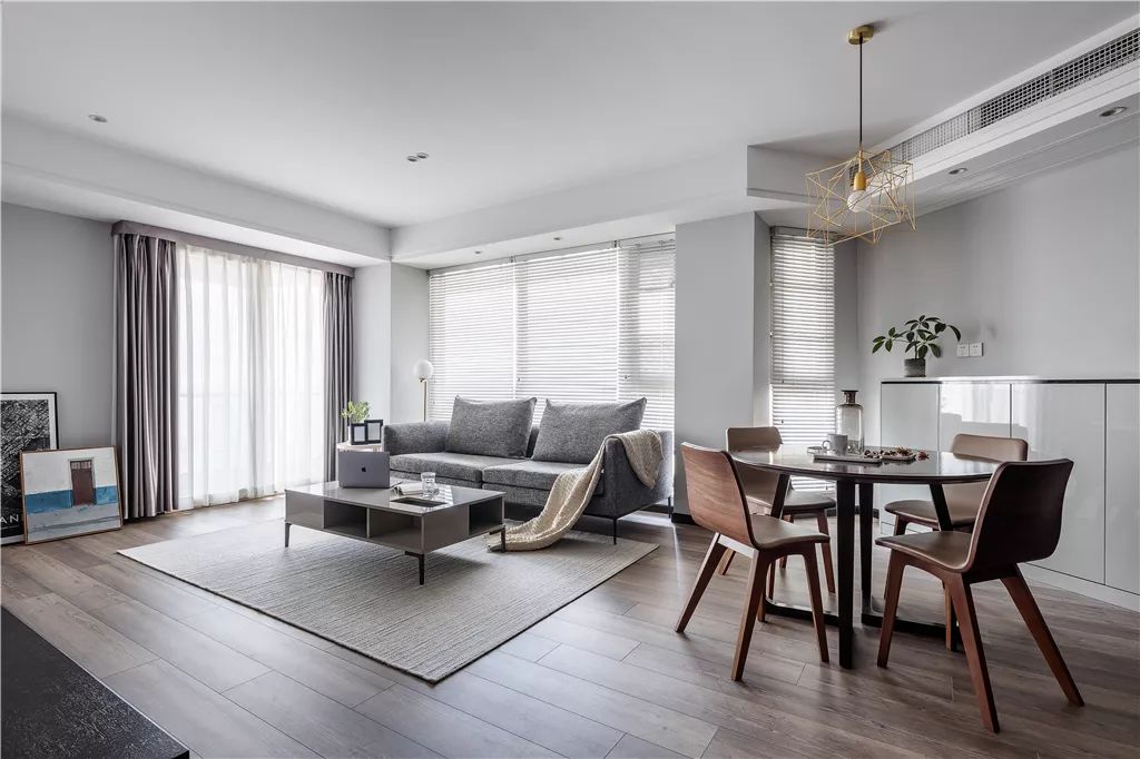 123㎡现代简约不规则客餐厅，明亮宽敞的舒适空间-30