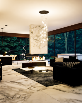 Glass House Interior