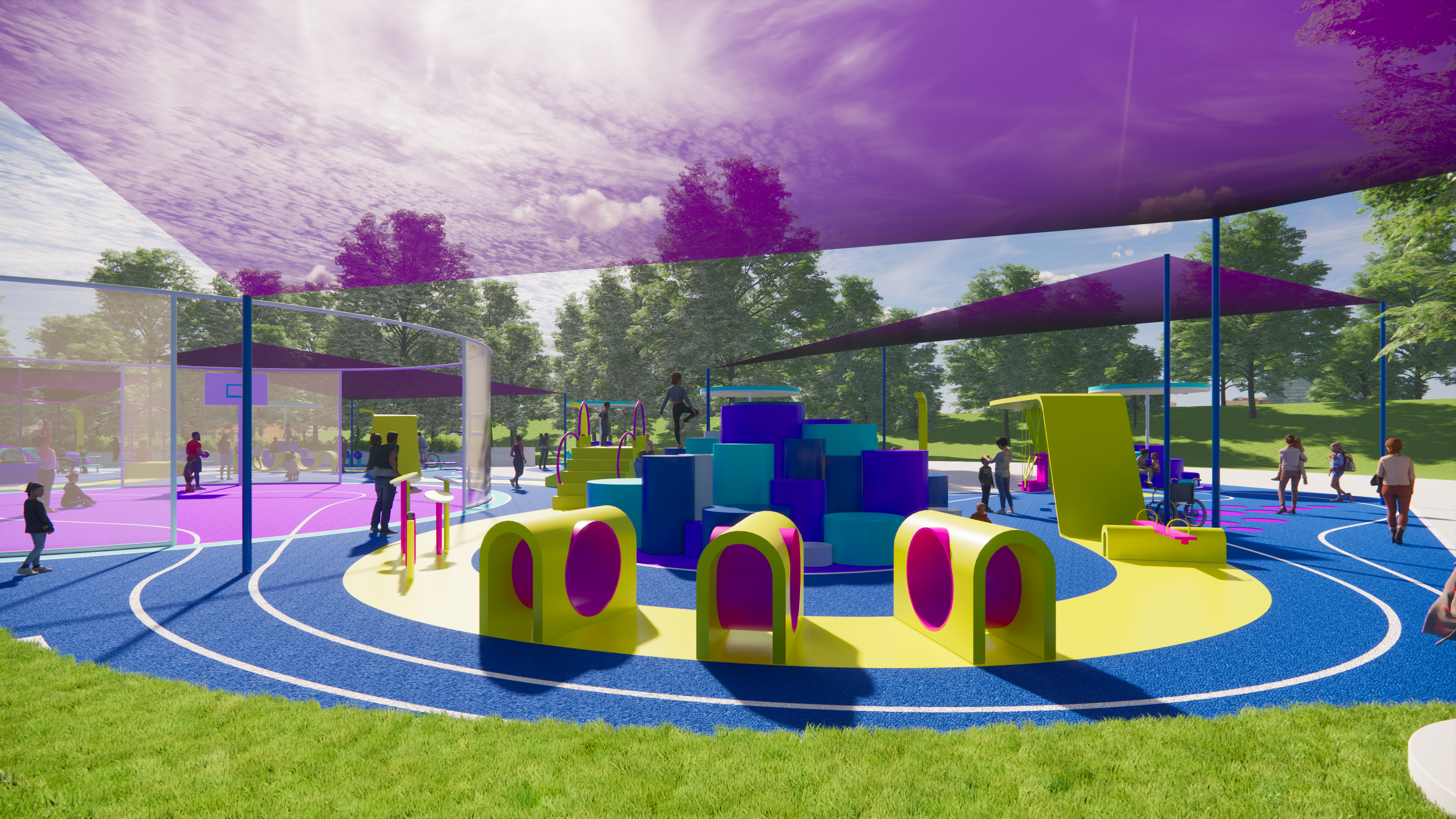 Waller Park（沃勒公园）包容性游乐空间-4