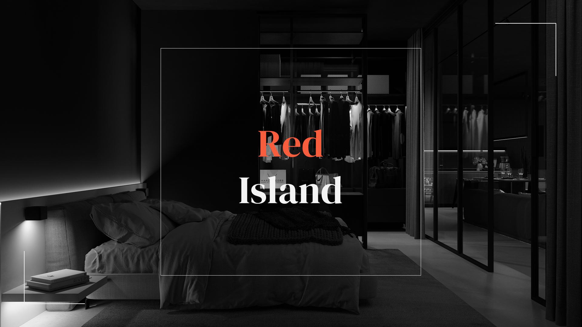 120平 黑红调子 空间设计-0