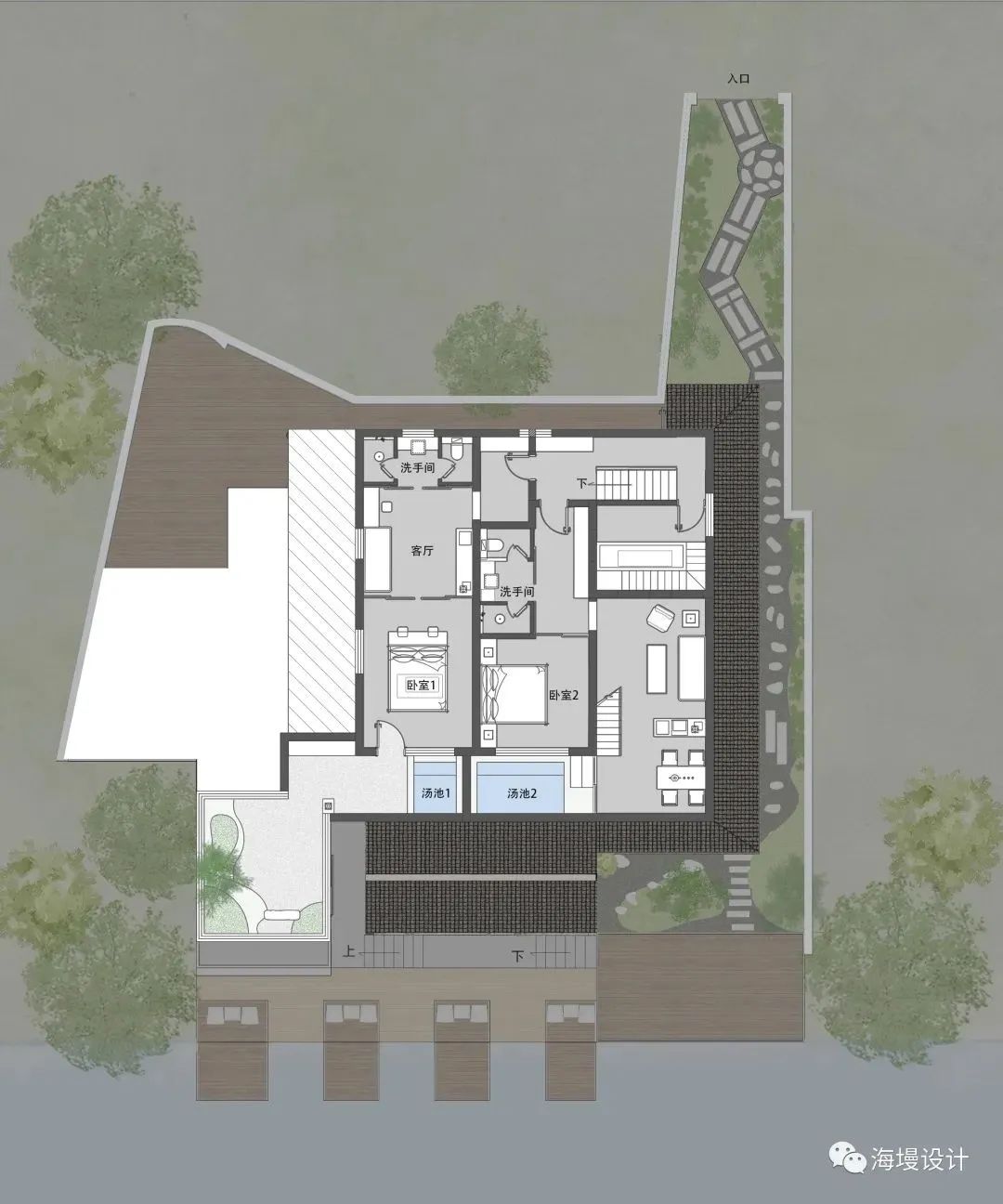 汐留屋私汤临湖丨中国苏州丨海墁设计-56