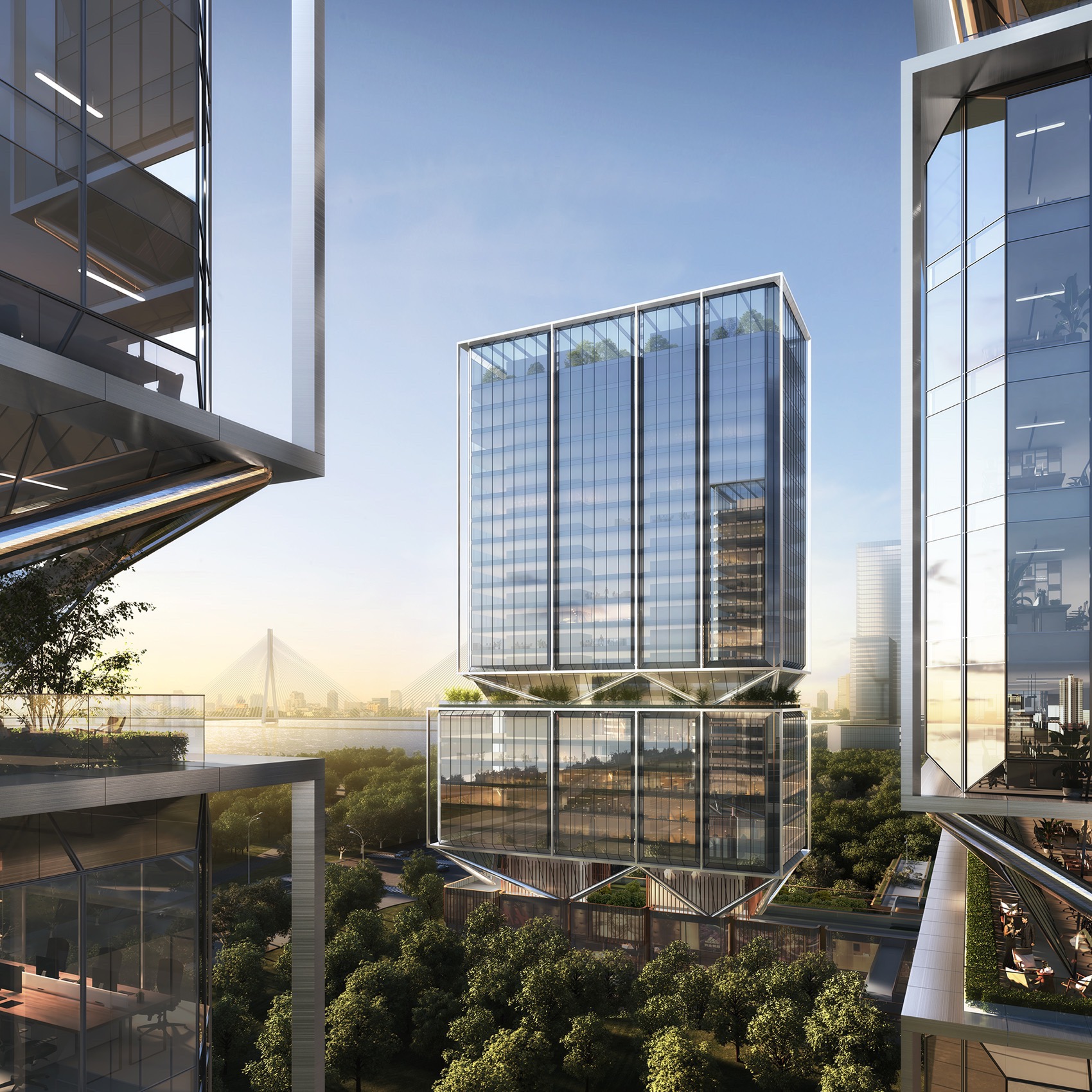 武汉长江中心C地块项目国际竞赛丨中国武汉丨line+建筑事务所-89