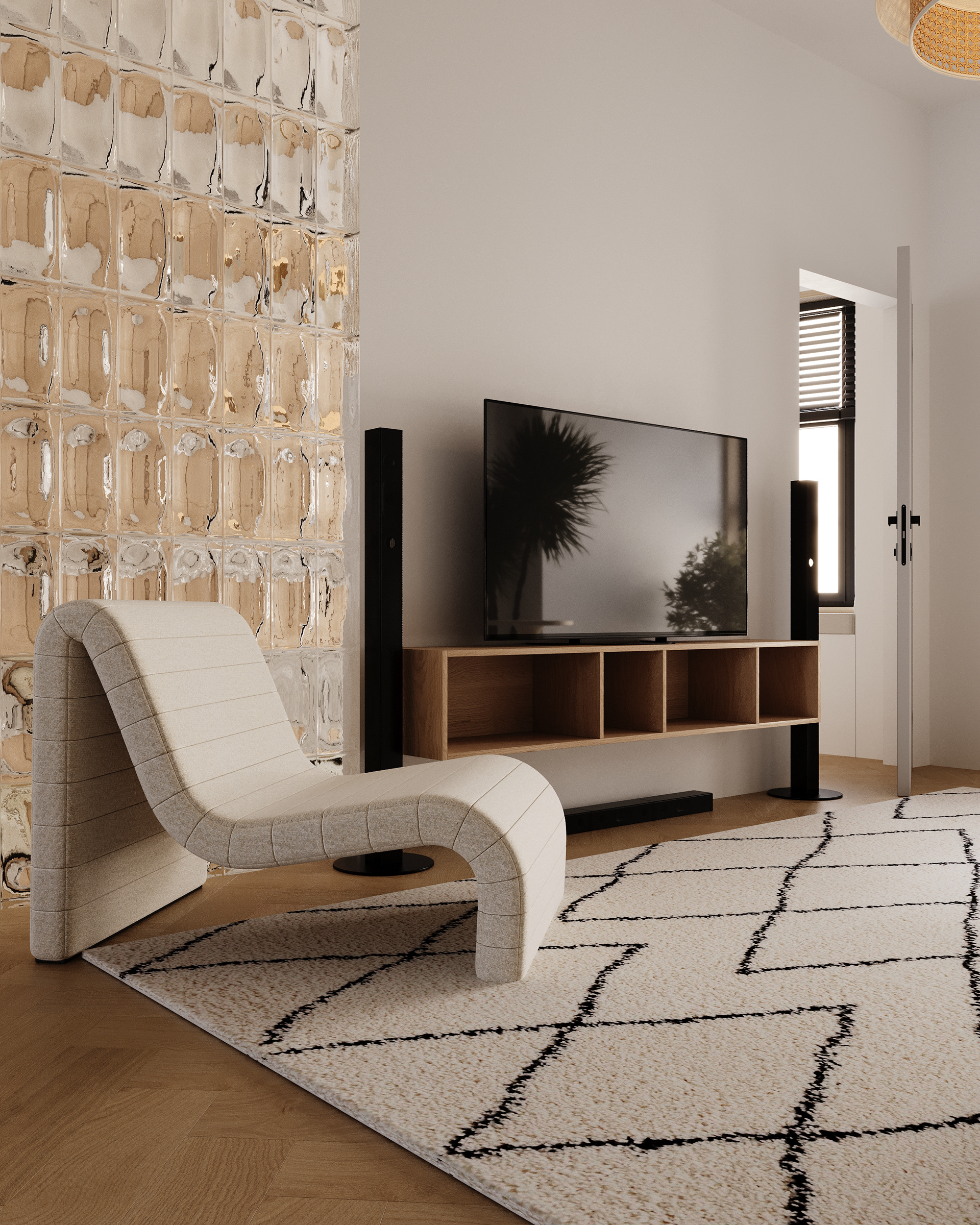 简约斯堪的纳维亚风格公寓-3