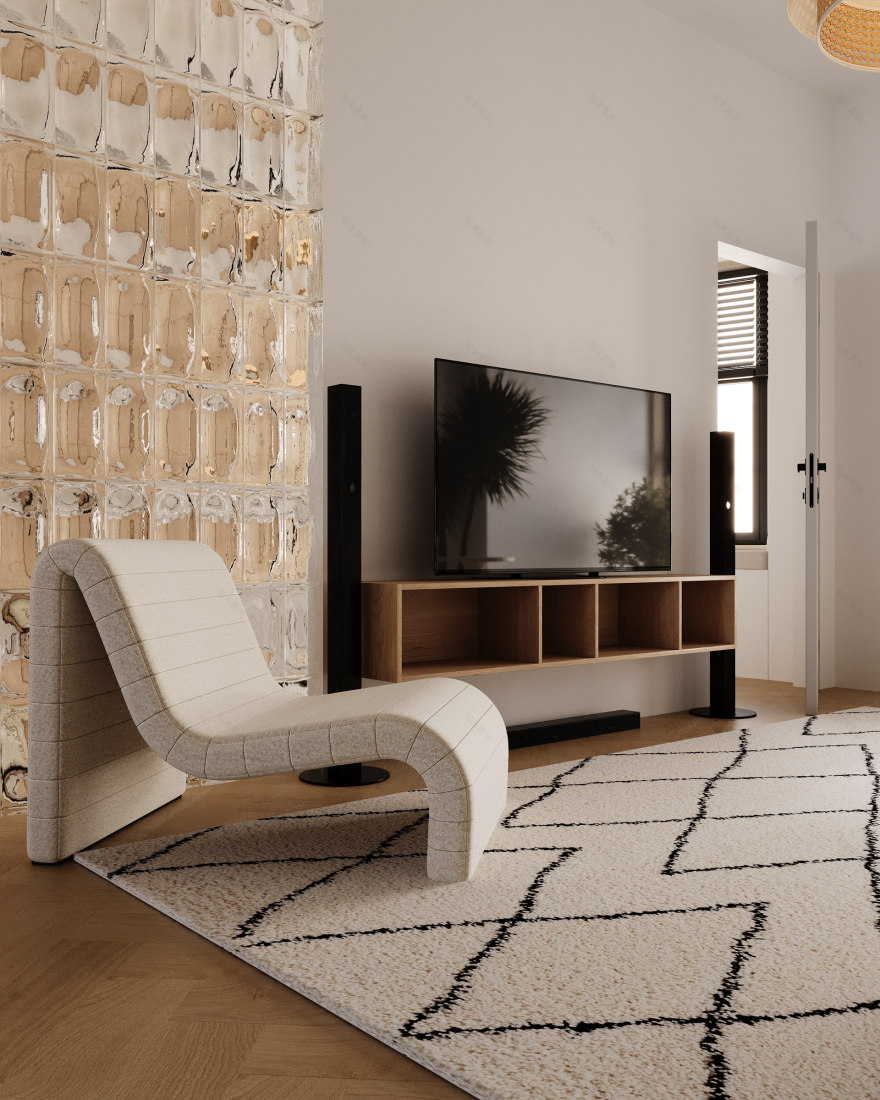 简约斯堪的纳维亚风格公寓-3