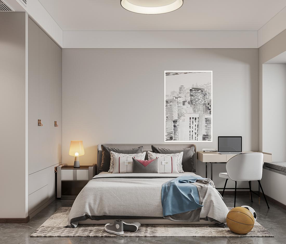 新中式平层设计丨点墨设计-22