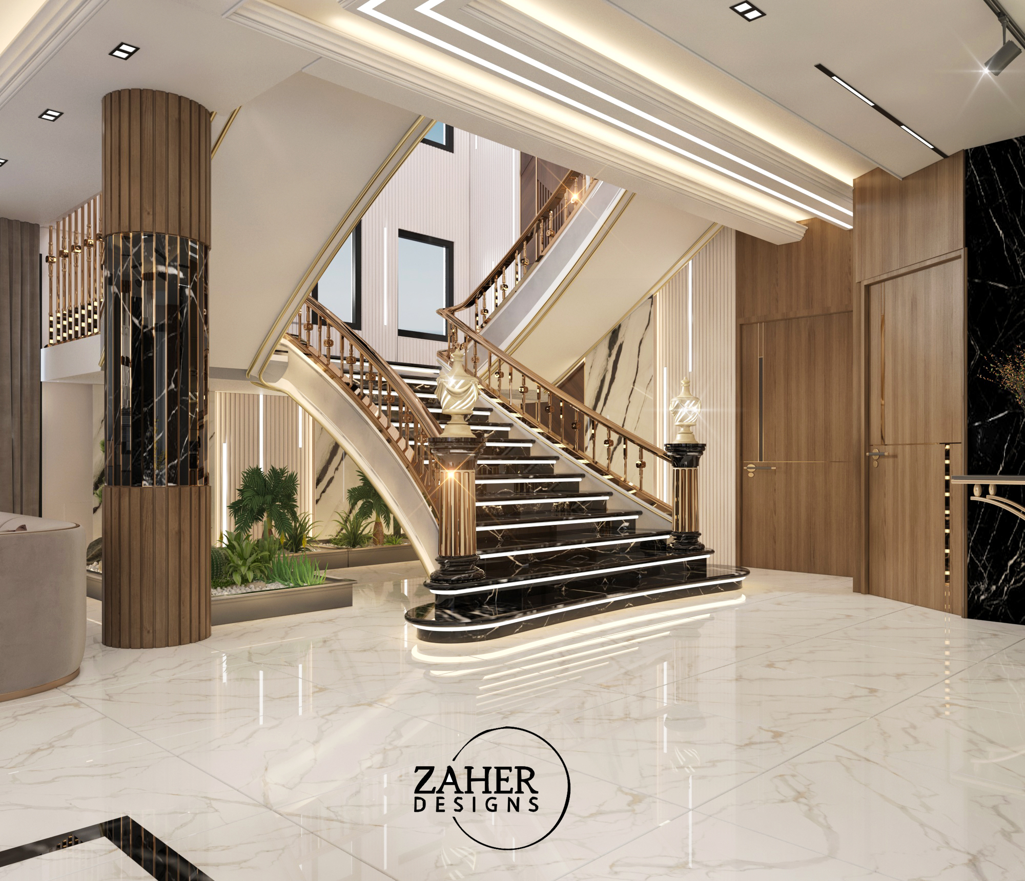 豪华别墅接待处丨沙特阿拉伯-6