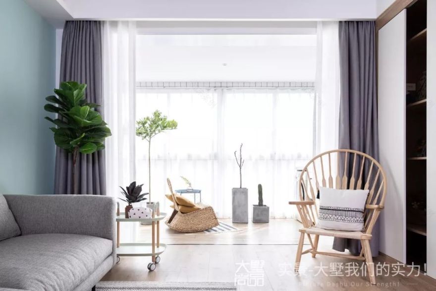 140㎡北欧风家居,薄荷绿打造清新空间-10