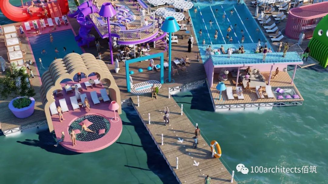 幻飘魔方泳池丨阿联酋阿布扎比丨佰筑建筑设计咨询(上海)有限公司-30